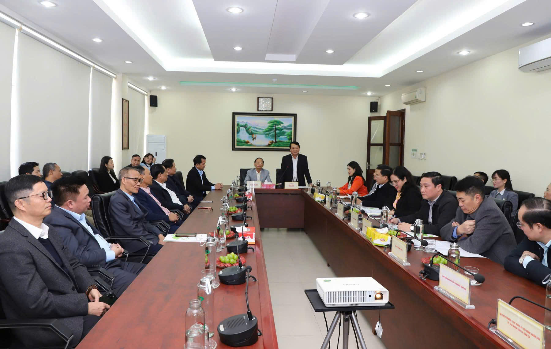 Tập đoàn Geleximco đón tiếp Bí thư tỉnh uỷ Tuyên Quang thăm và làm việc tại Nhà máy giấy An Hoà