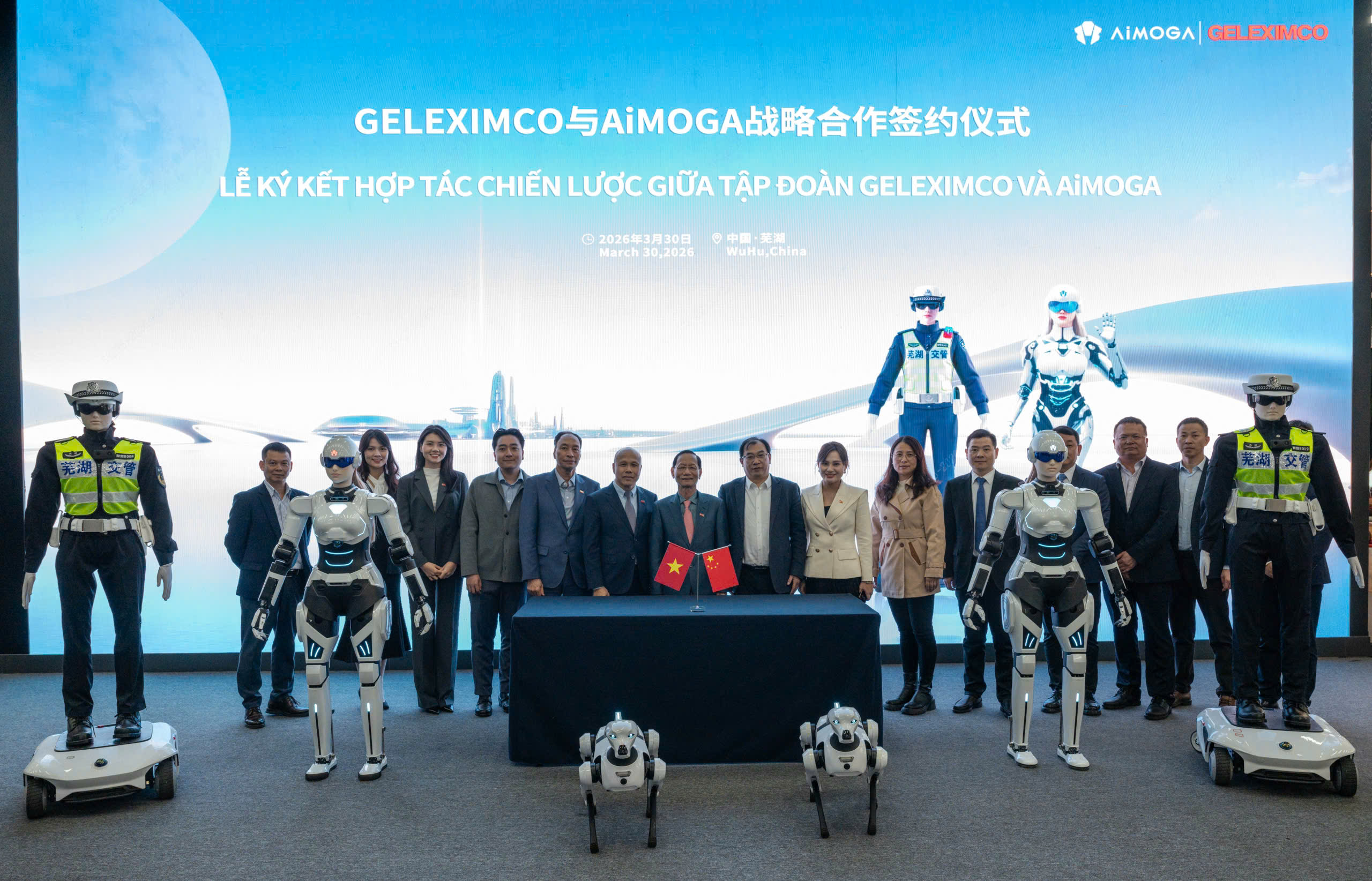 Tập đoàn GELEXIMCO và AiMOGA Robotics ký kết thỏa thuận chiến lược cho dự án liên doanh đầu tiên ở nước ngoài