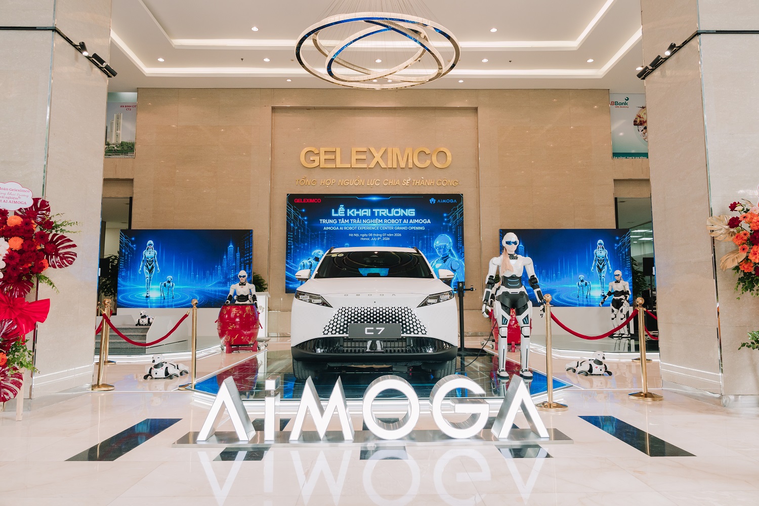 Tập đoàn Geleximco khai trương Trung tâm Trải nghiệm Robot AI AIMOGA
